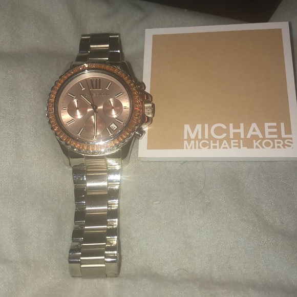 Michael Kors stainless steel women’s watch.